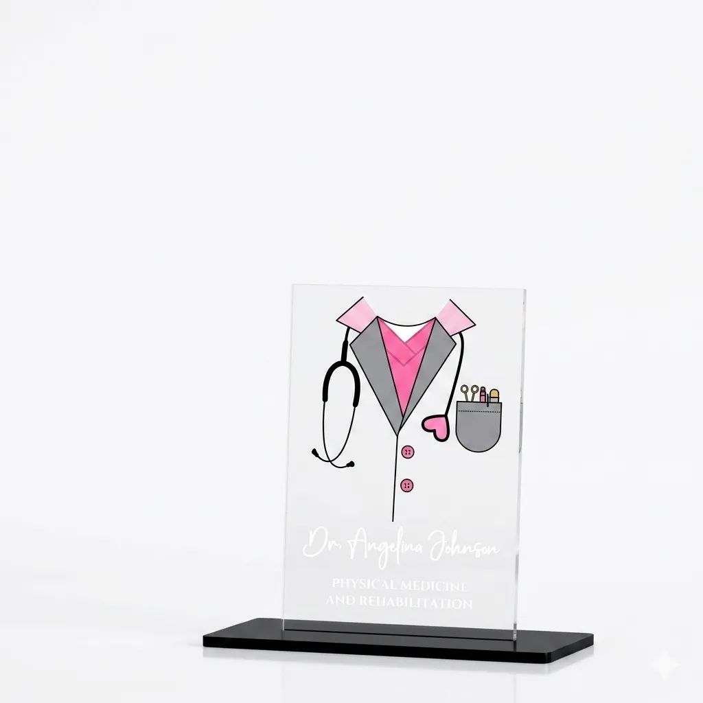 Customized "Medical Pride" Acrylic Desk Plaque)