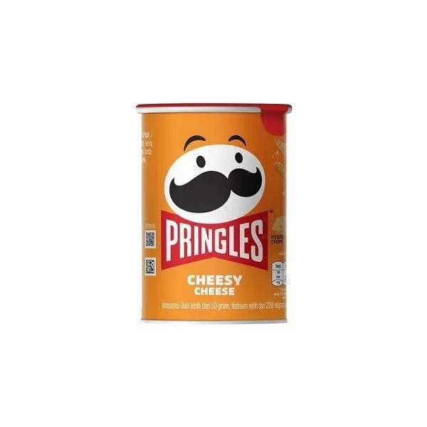 2 PRINGLES cheesy cheese CHIPS