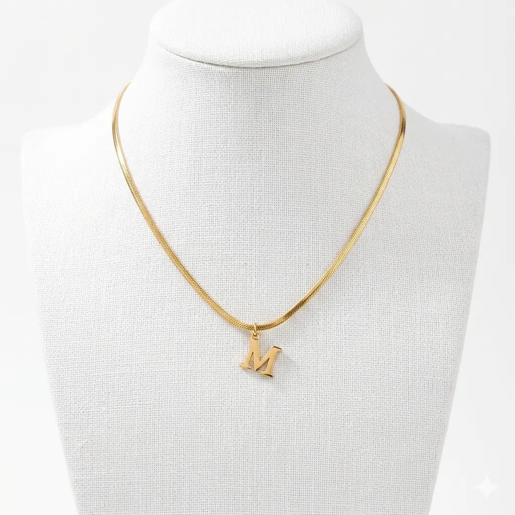 Gold Initial Necklace