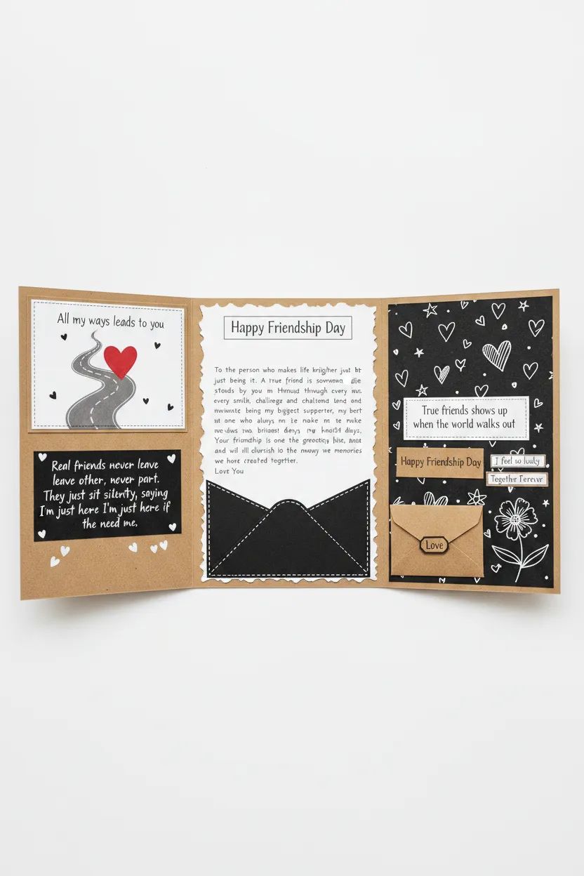 Handmade Bestie Friendship Card