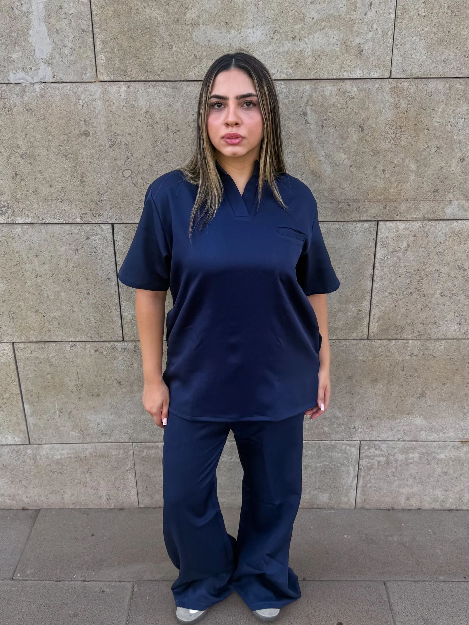 Navy Supreme Flare Scrub