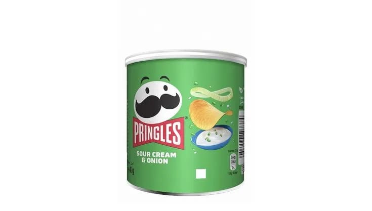 2 PRINGLES sour cream CHIPS