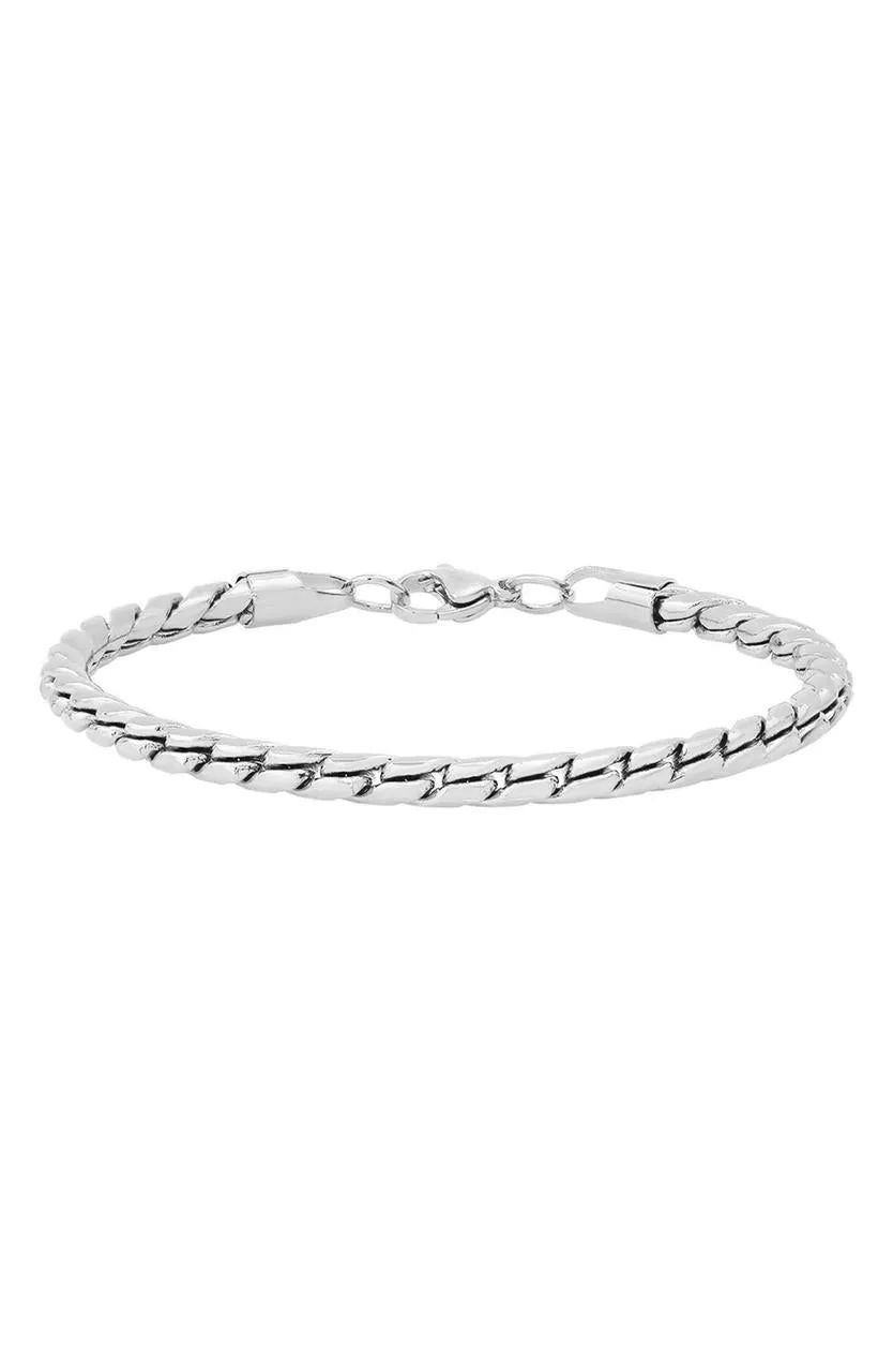 Silver Rope Twist Bracelet