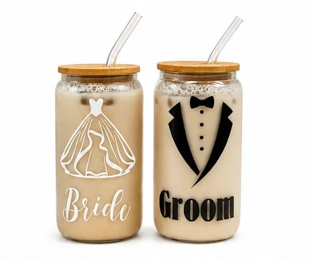 The Wedding Couple Glass Set