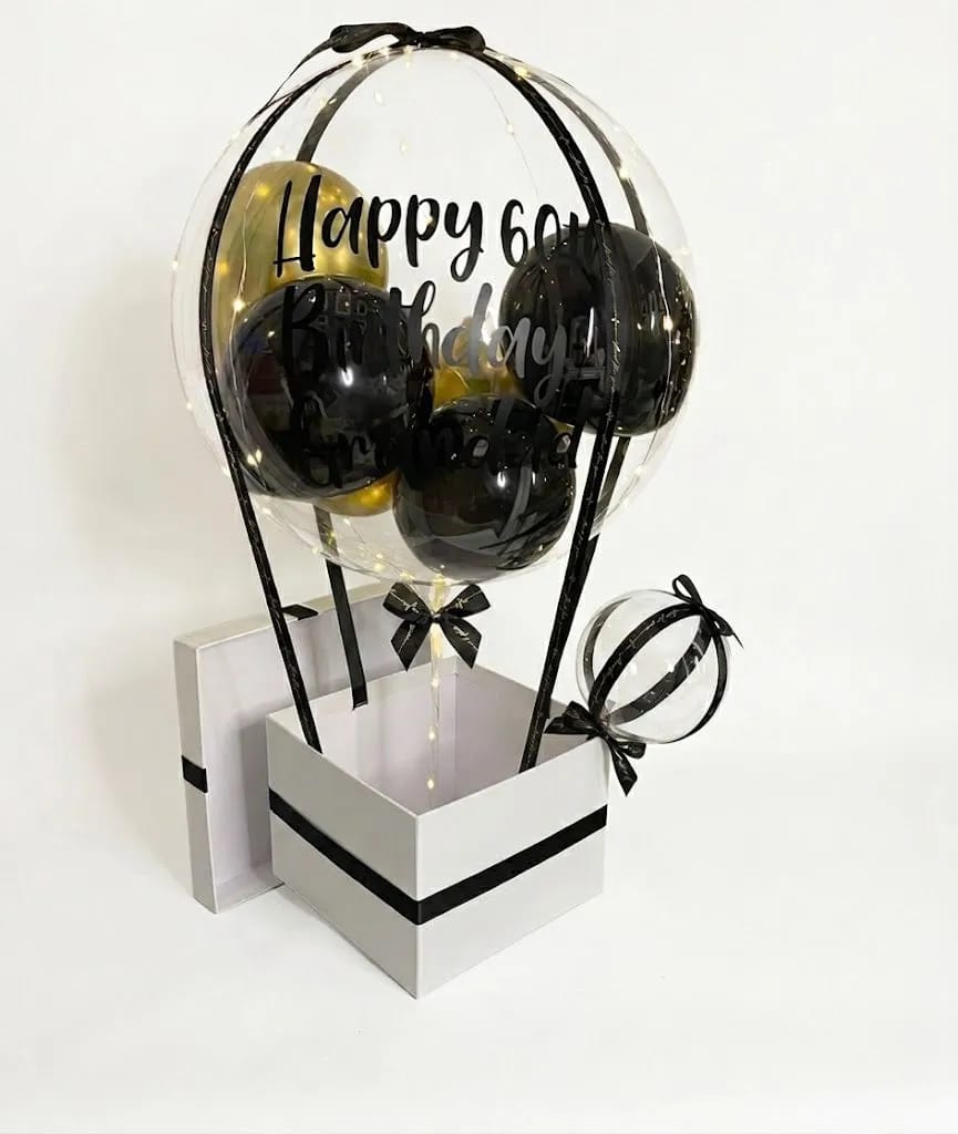 The Floating Celebration" Balloon Box