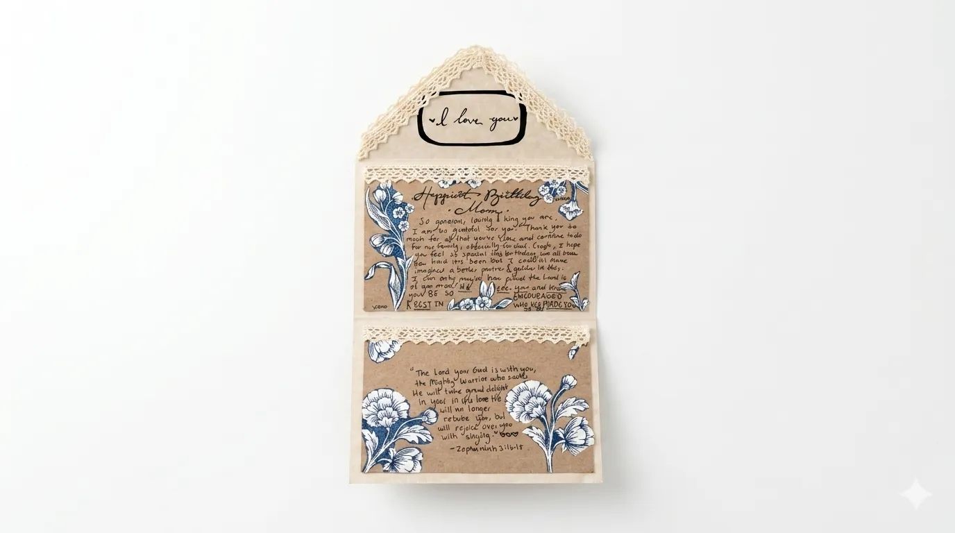 The Vintage Lace Love Letter (Handmade - One of a Kind)