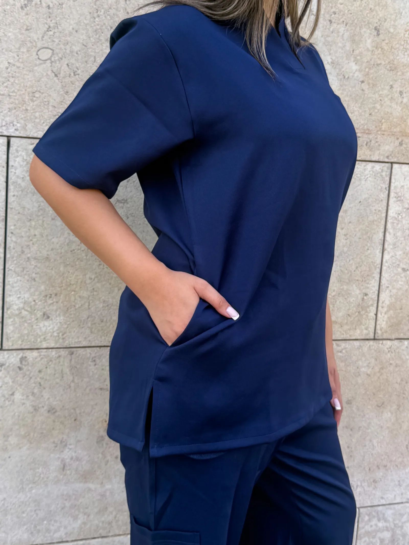 Navy Supreme Flare Scrub