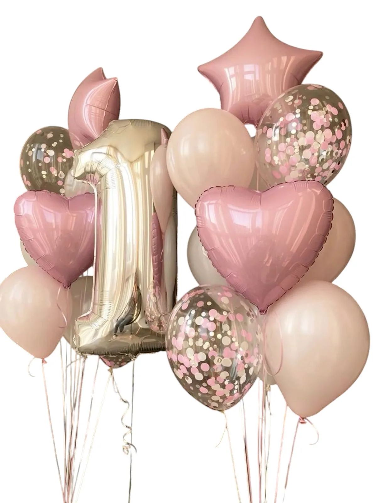 Elegant Pastel Balloon Arrangement