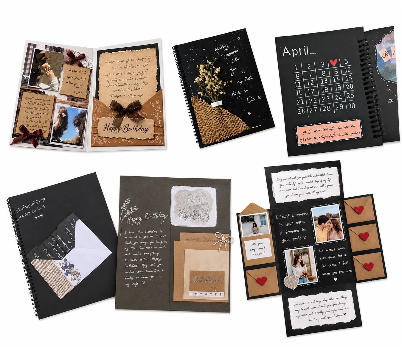 Eternal Notes Handmade Scrapbook & Card Set