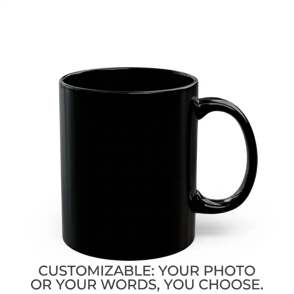 The Personalized Glossy Black Mug