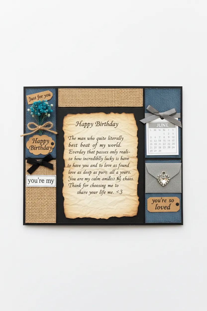 Vintage Rustic Birthday Card