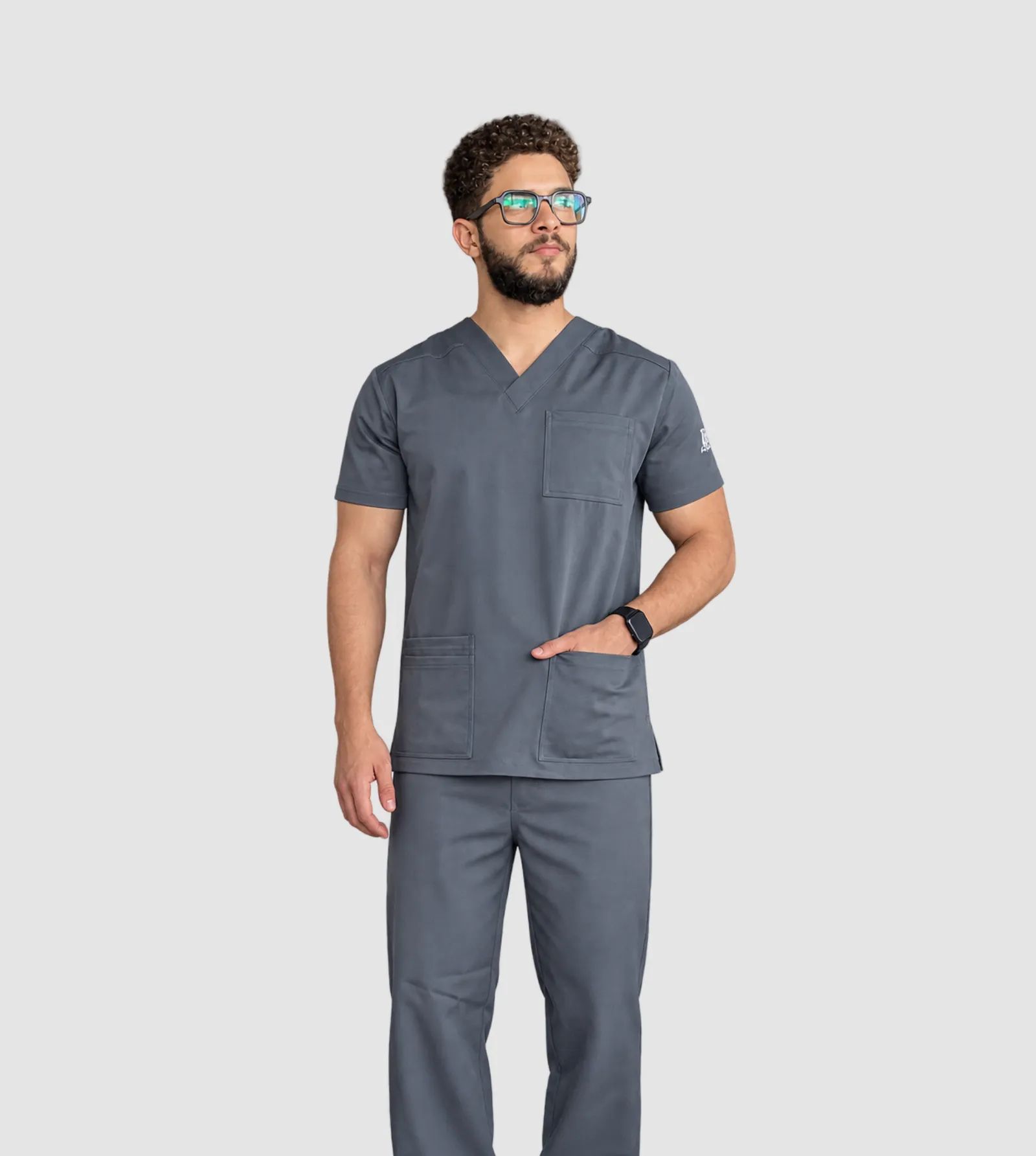 Gray Classic Scrub