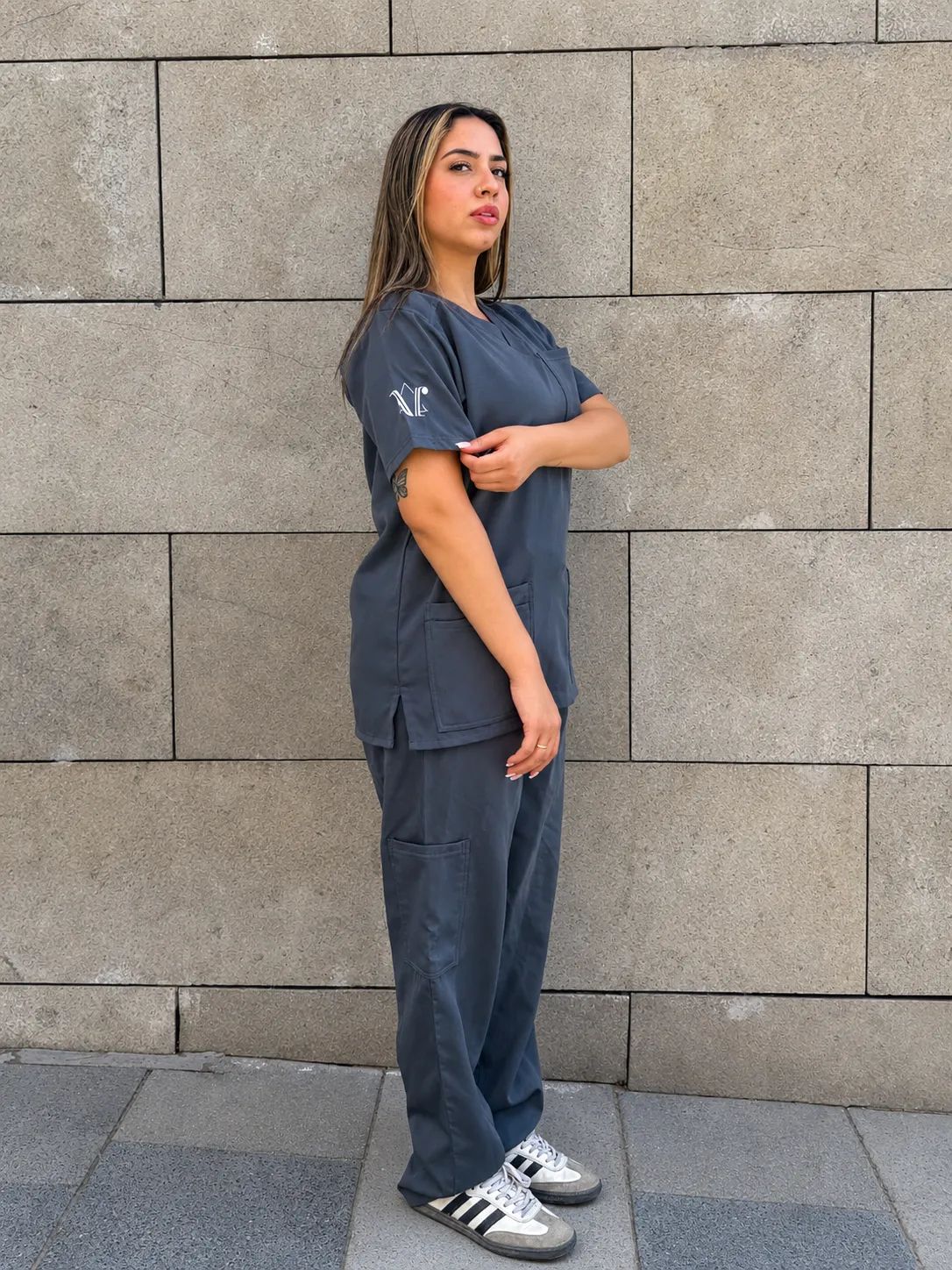Gray Classic Scrub