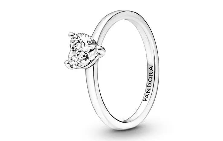Authentic Pandora Minimalist Heart Ring