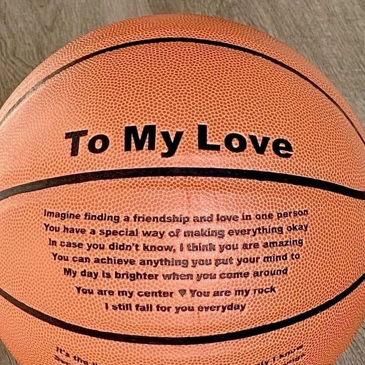 Customized Message Basketball