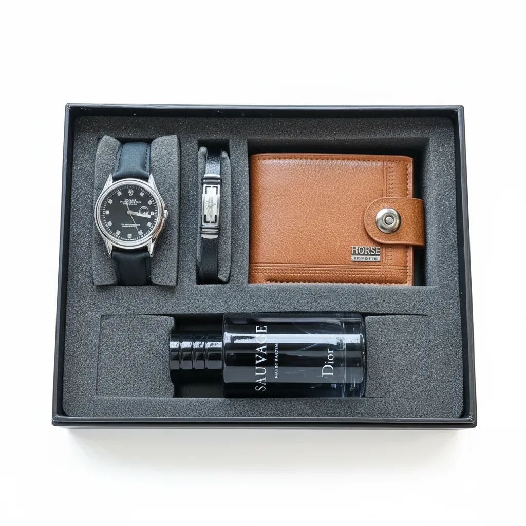 The Modern Gentleman Black & Tan Gift Box