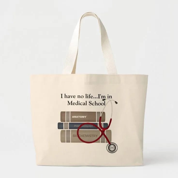 Customized Medical Student Tote Bag