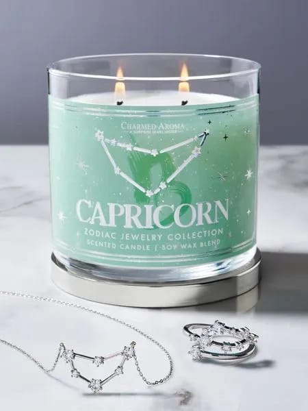 Celestial Femininity" Luxury Collection - Hidden Jewelry Scented Candle (All 12 Zodiac Signs Available)