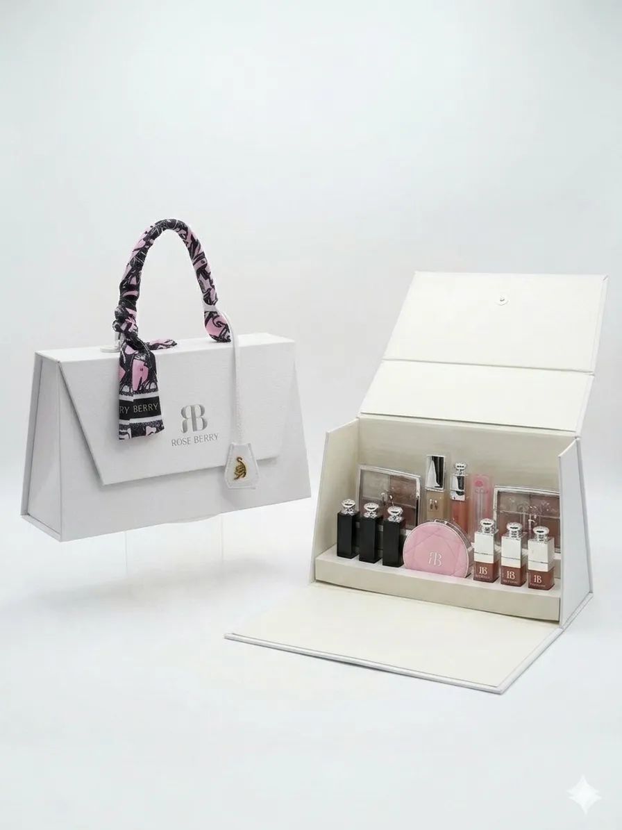 Rose Berry Luxury Beauty Vanity Case Gift Set