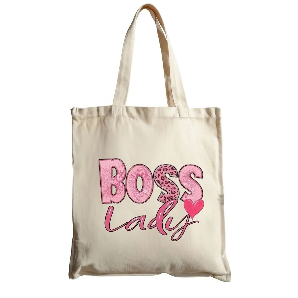 Customized Boss Lady Tote Bag
