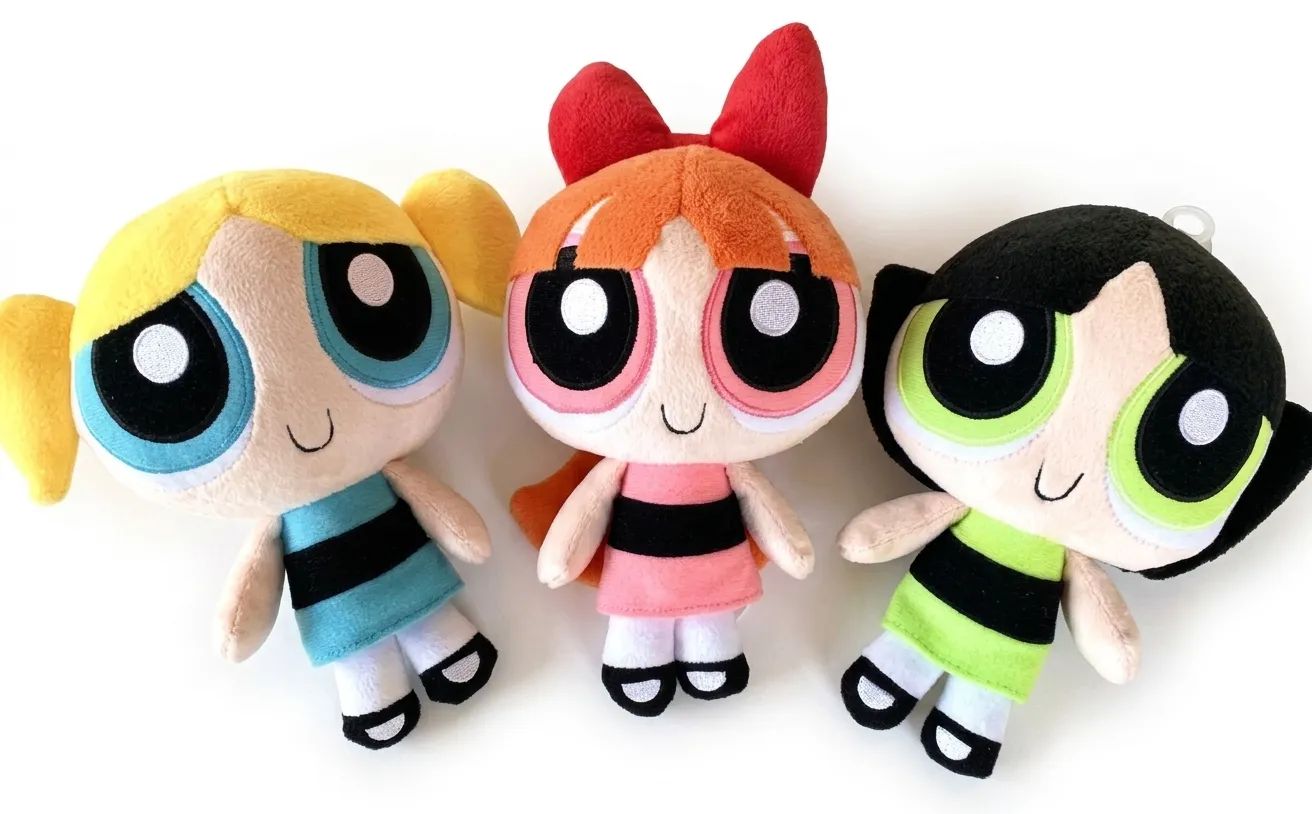 The Power Trio: Powerpuff Girls Plush Set
