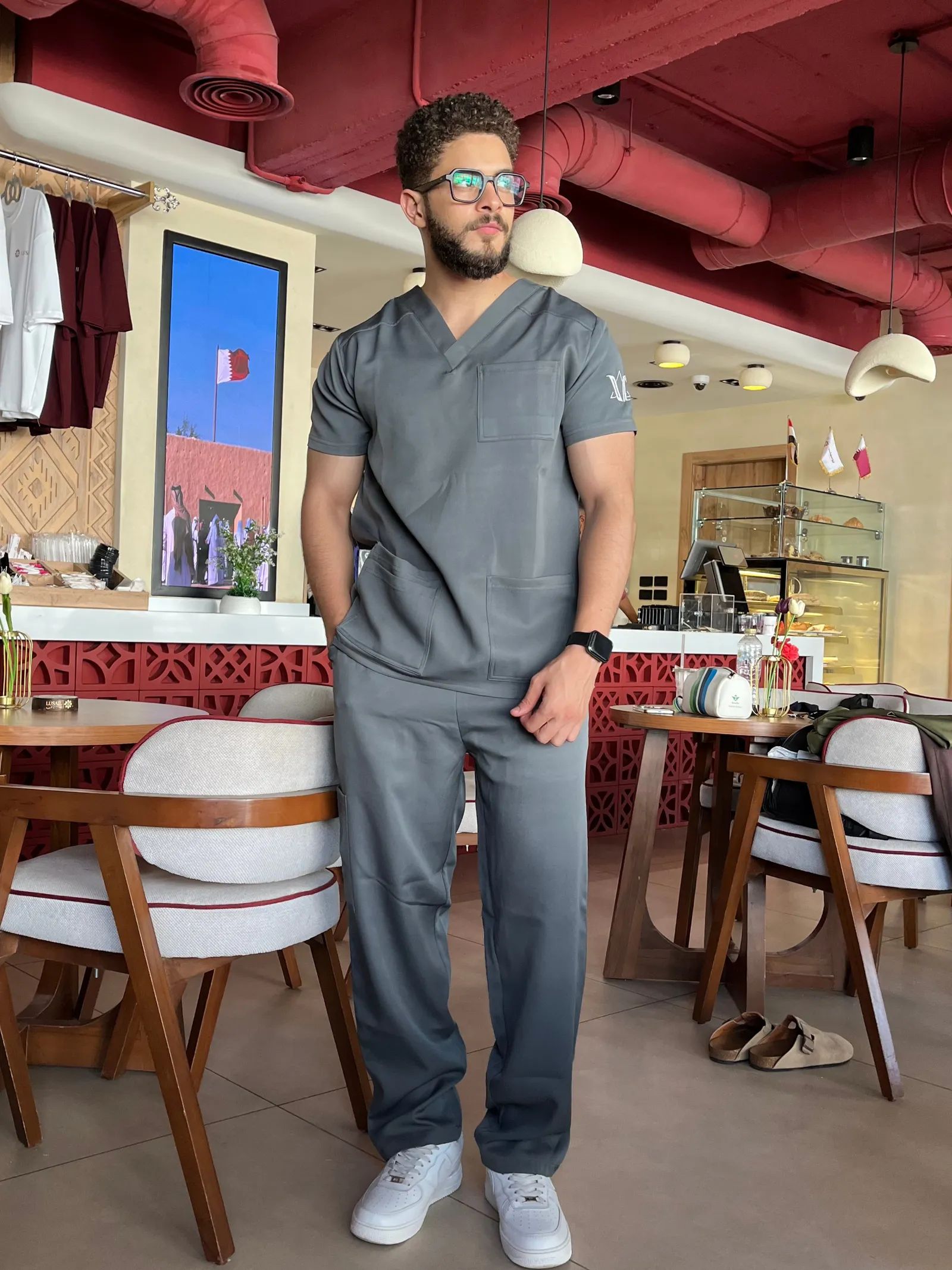 Gray Classic Scrub