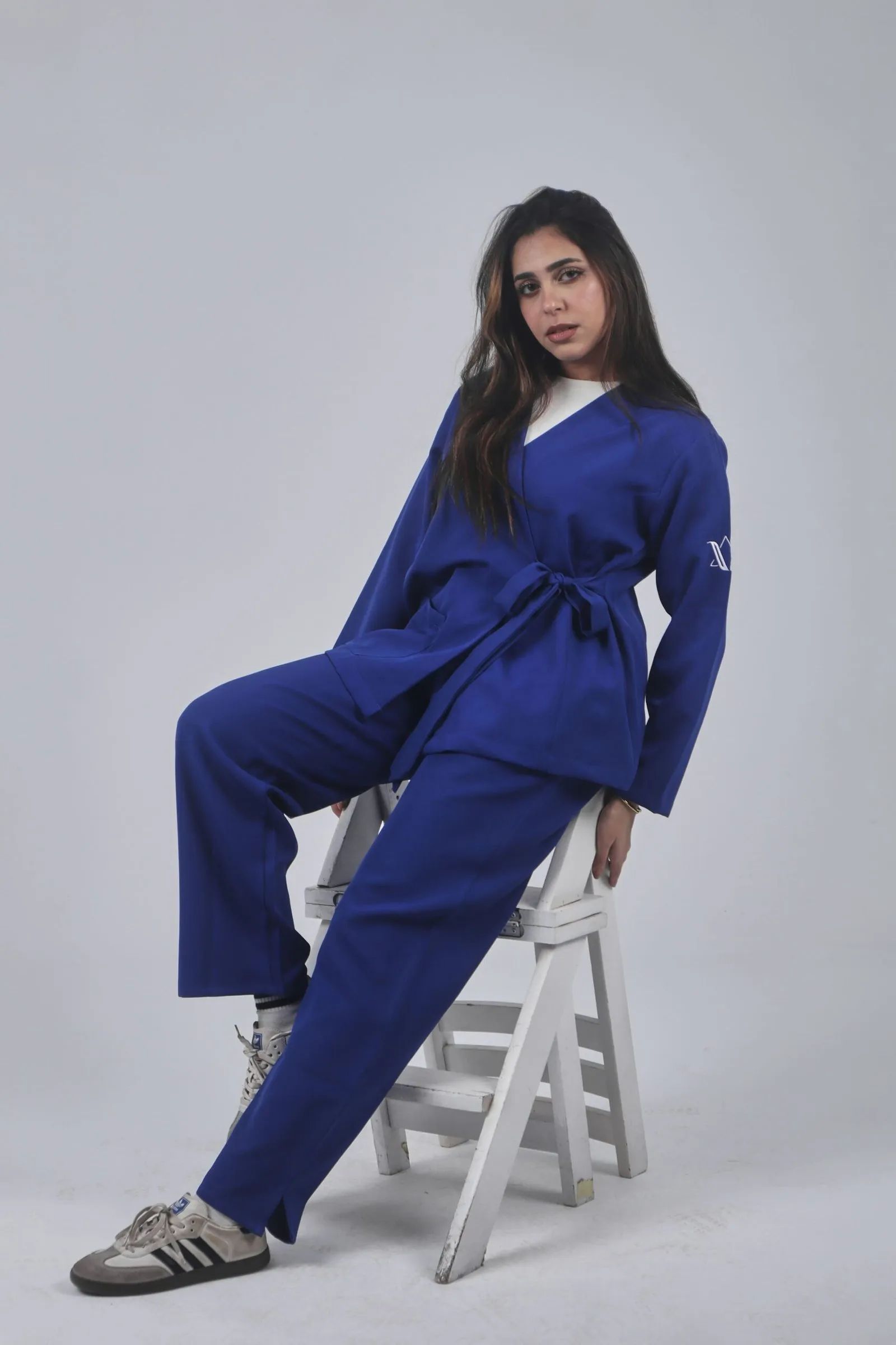 Royal Blue Ribbon Scrub