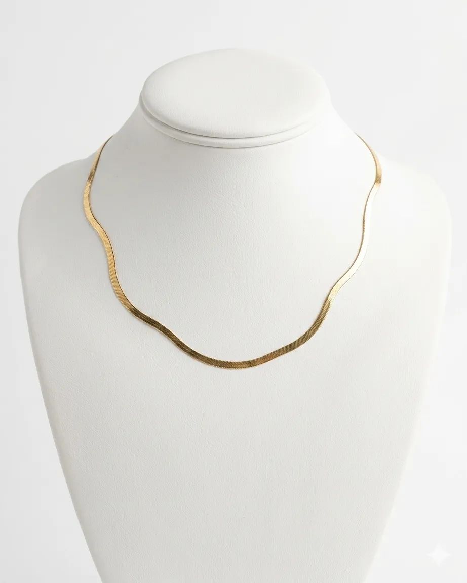Classic Gold Herringbone