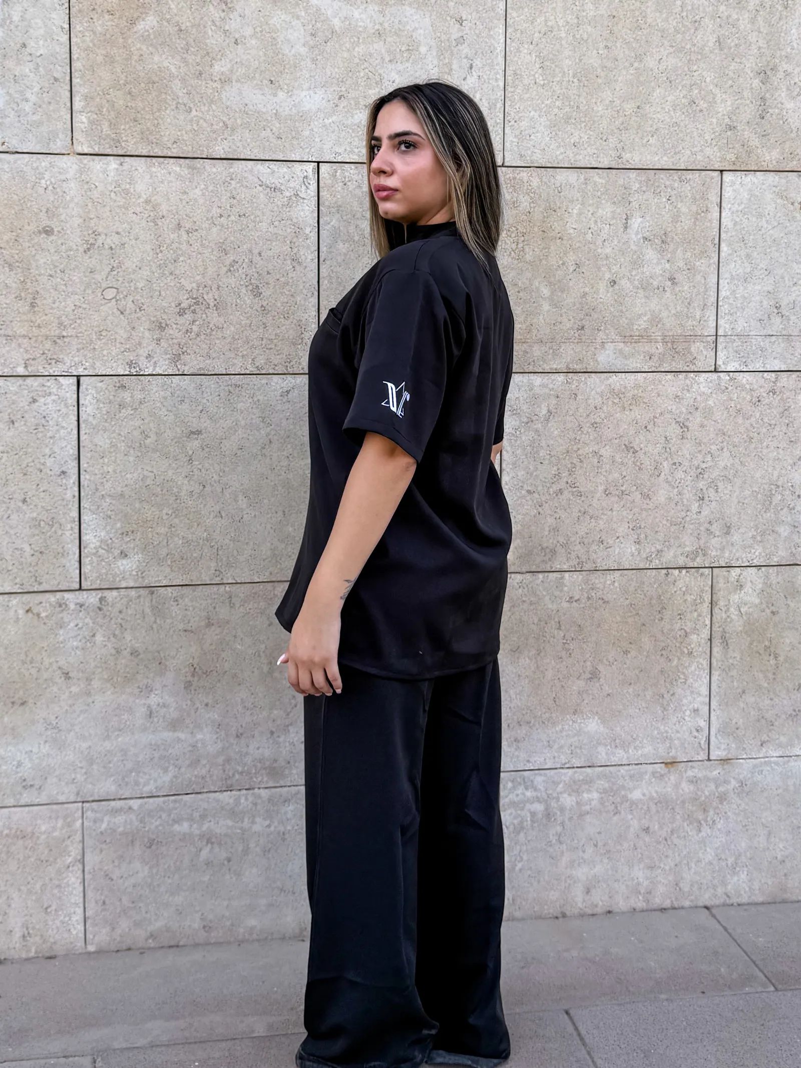 Black Supreme Flare Scrub