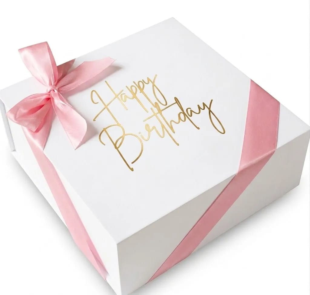 Golden Wishes" Personalized Birthday Keepsake Box