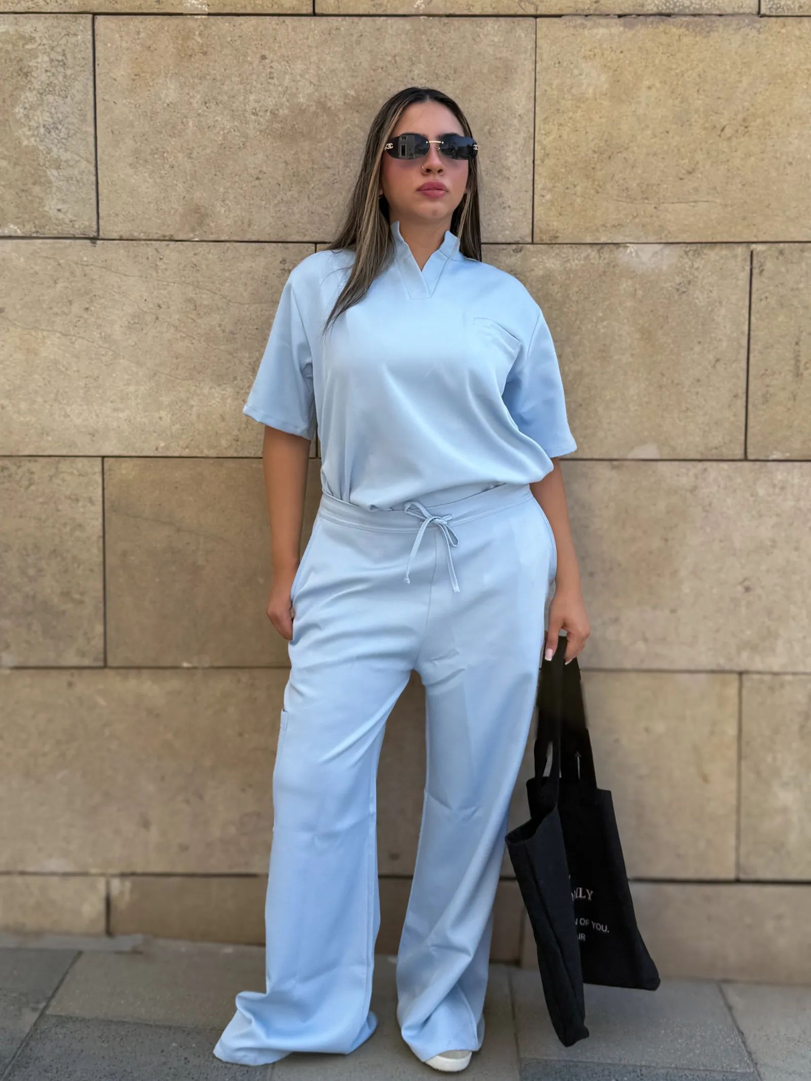 Baby Blue Supreme Flare Scrub