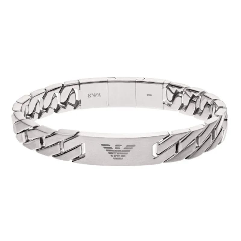 Emporio Signature Silver Bracelet
