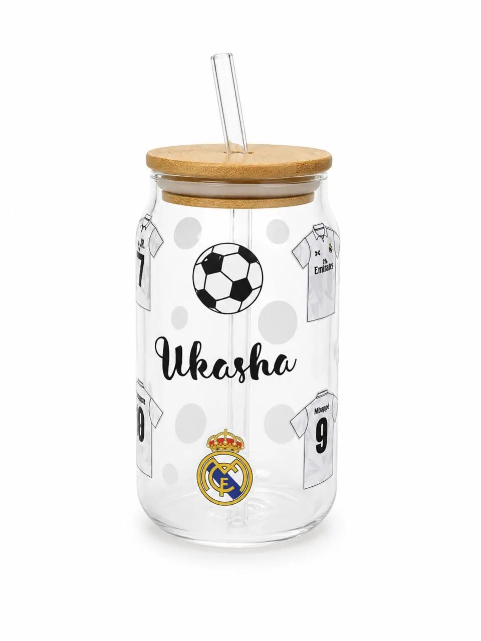 Real Madrid Fan Custom Glass