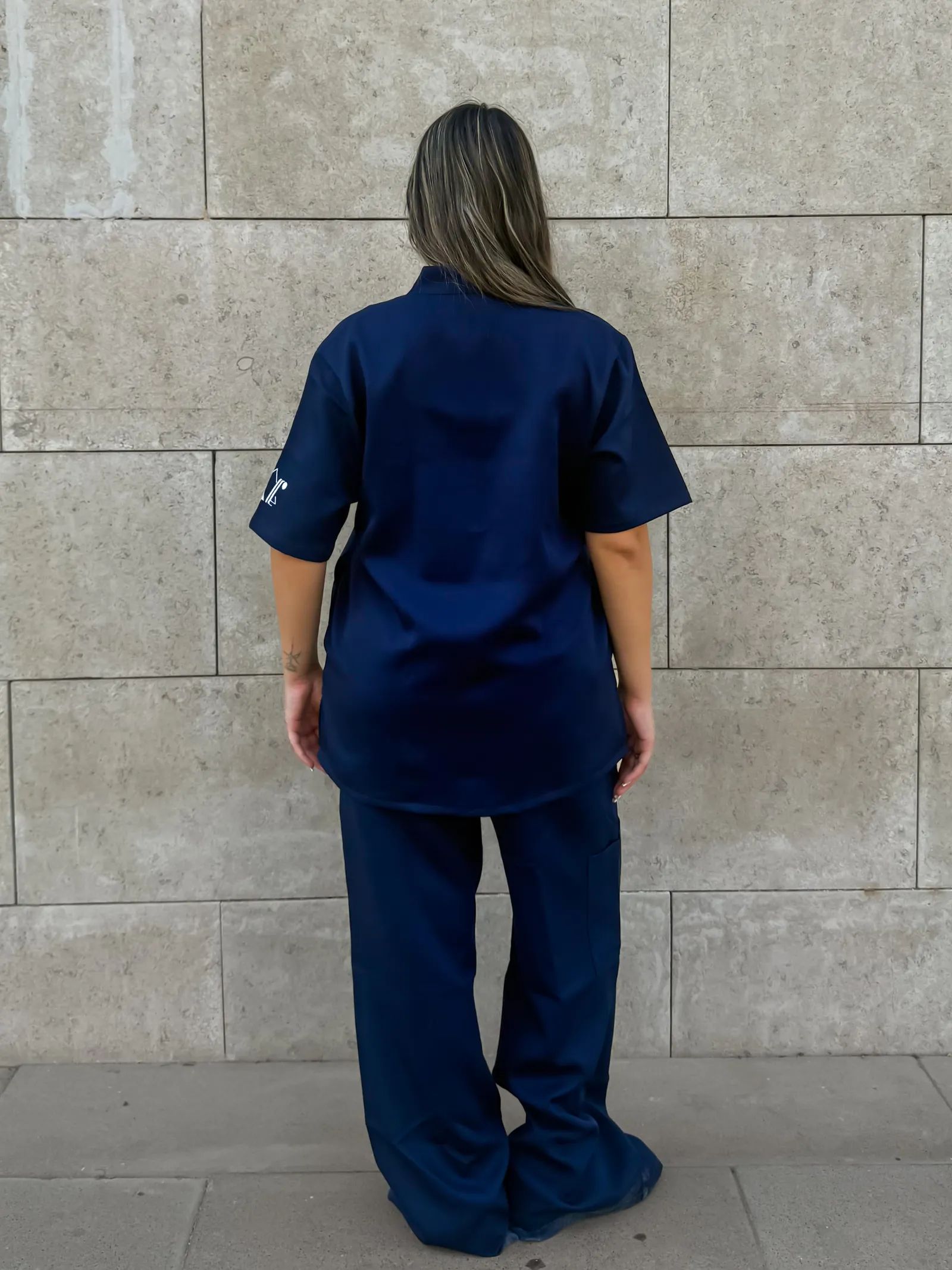 Navy Supreme Flare Scrub