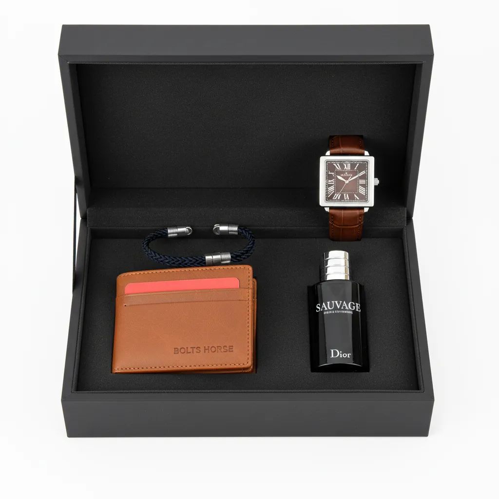 Classic Brown Executive Men's Gift Set