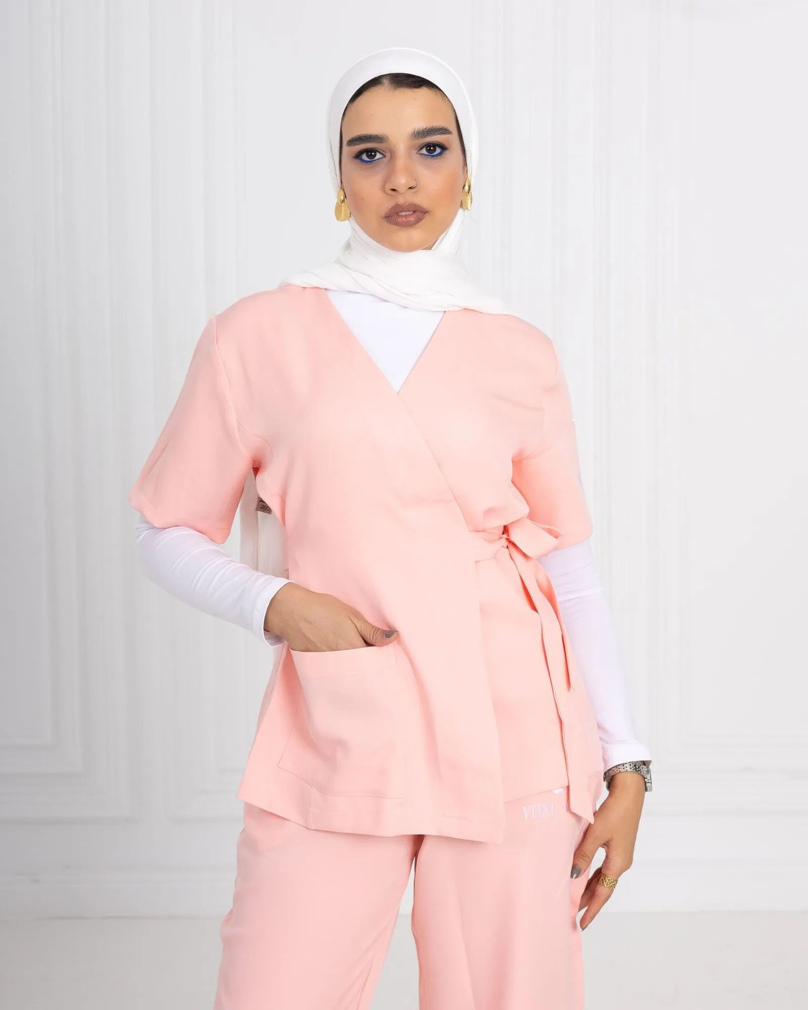 Pink Ribbon Scrub
