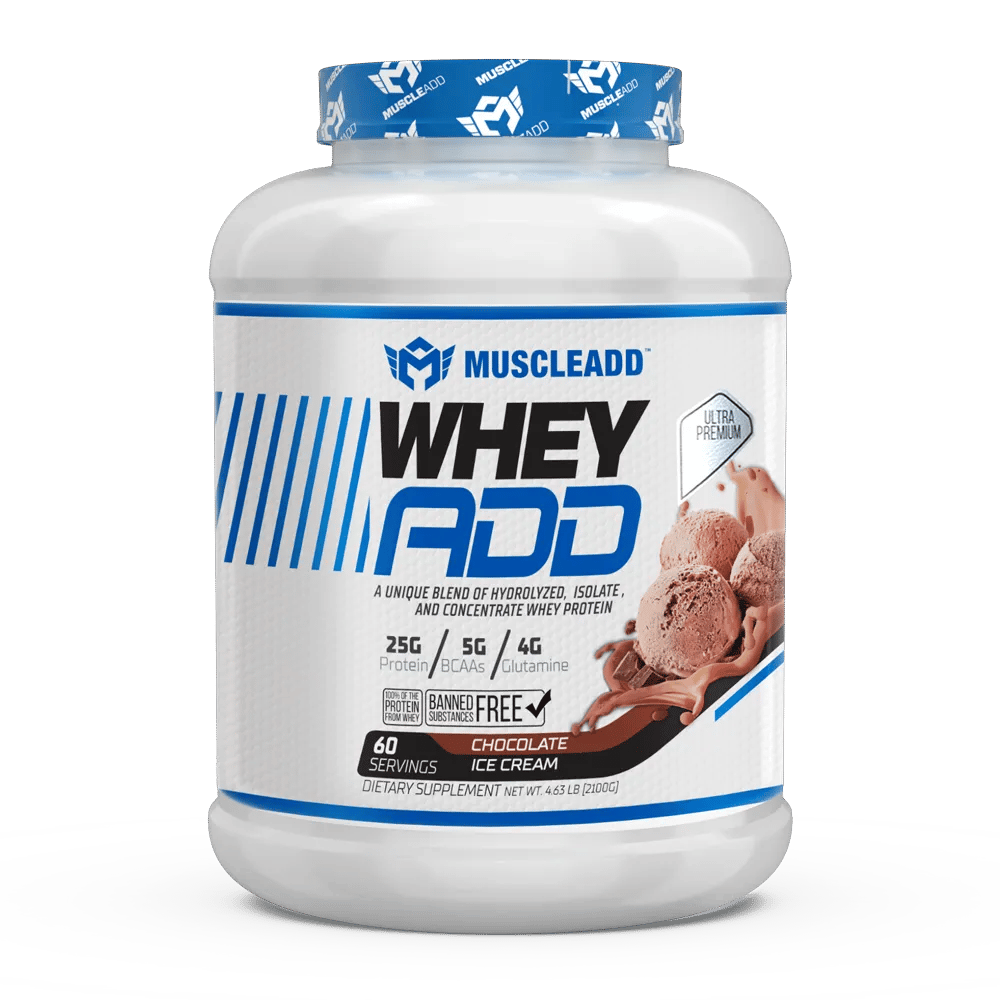Muscle Add Whey Add-60Serv.-2100G-Chocolate Ice Cream