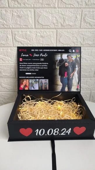The "Our Love Story" Netflix-Style Gift Box