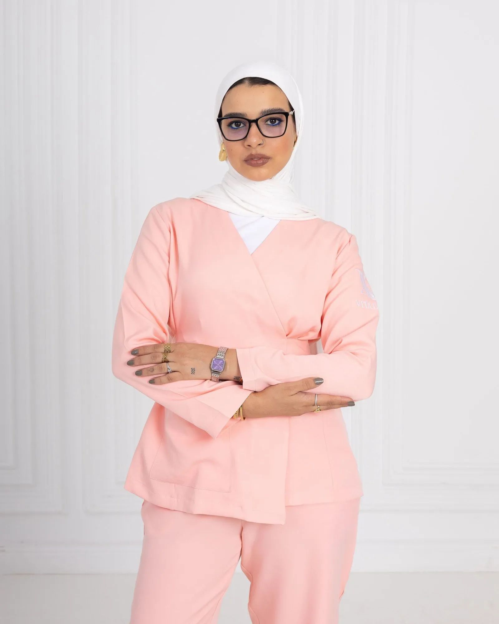 Pink Ribbon Scrub