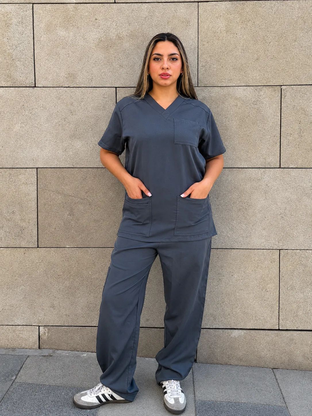Gray Classic Scrub