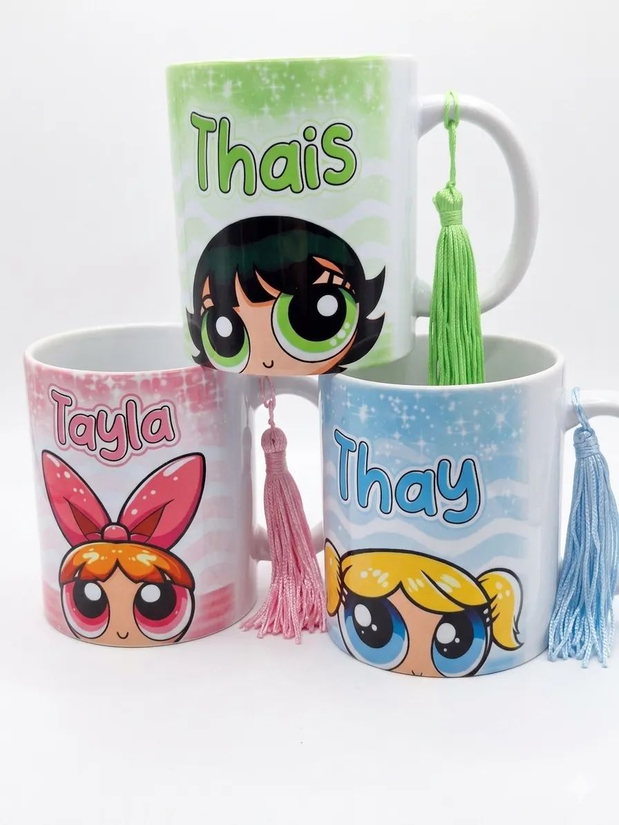 The Sparkling Powerpuff Trio Mugs
