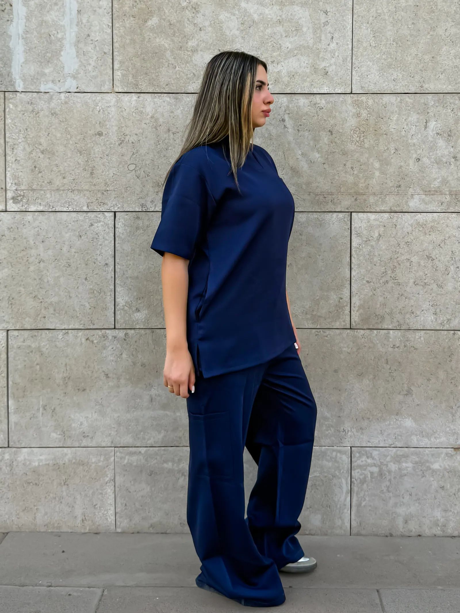 Navy Supreme Flare Scrub