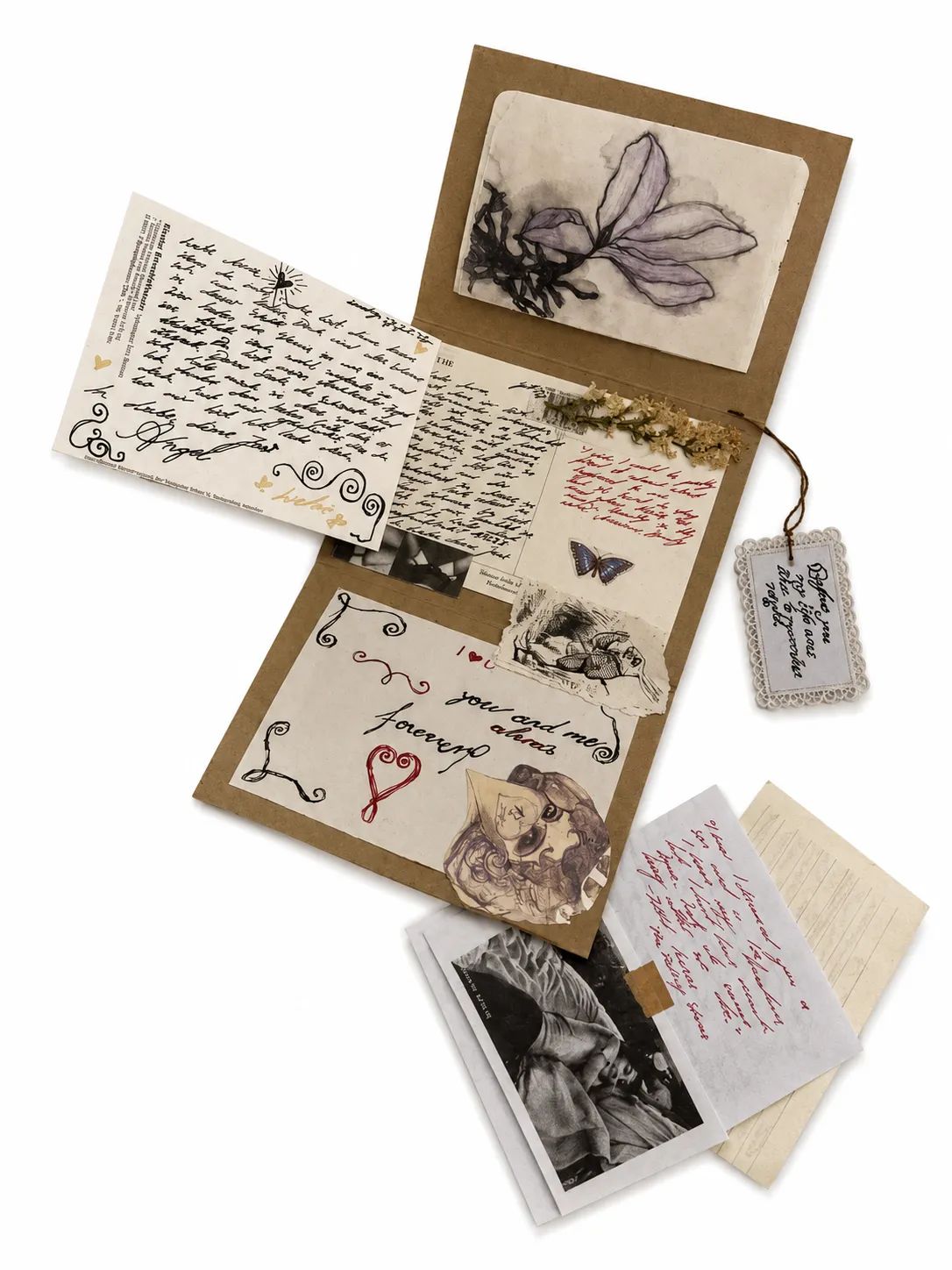 Vintage Love Letters Handmade Set