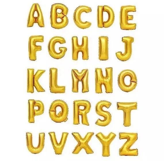 The Luxury Message Alphabet Balloons