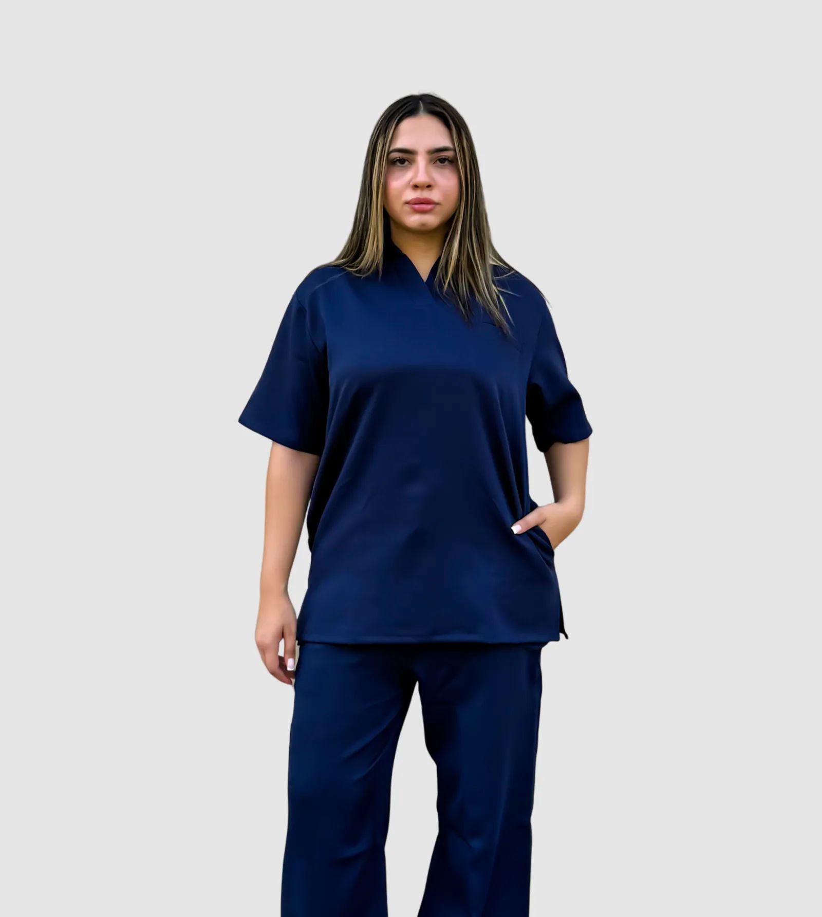 Navy Supreme Flare Scrub