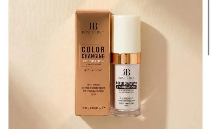 Rose Berry Color Changing Foundation