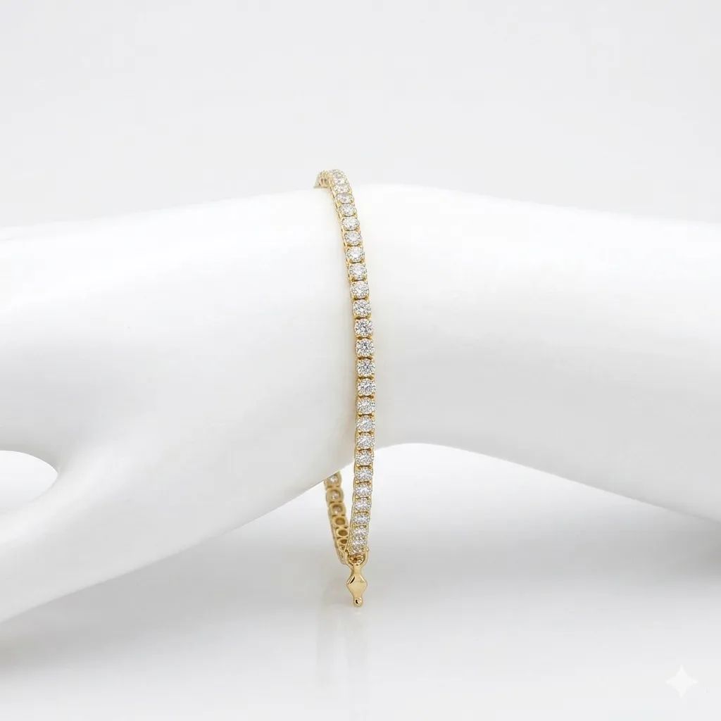 Royal Gold Tennis Bracelet