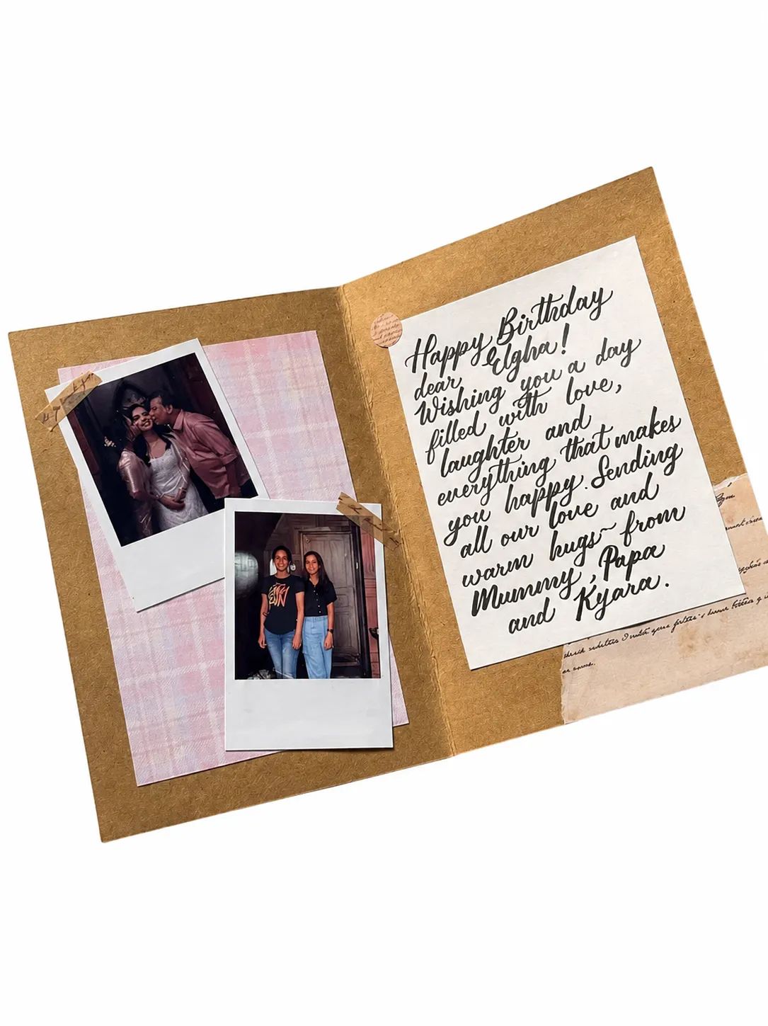 Handmade Family Memories Card