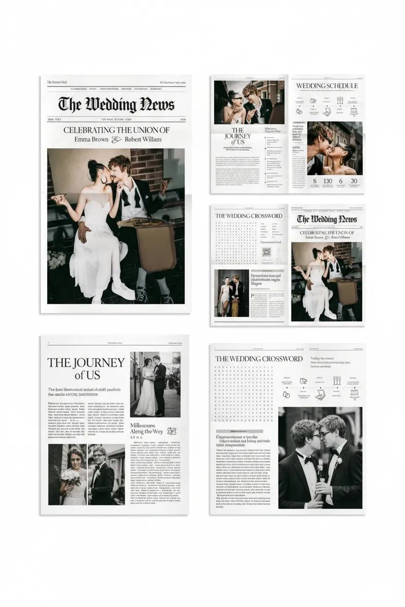 Custom Wedding Newspaper