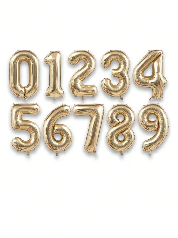 Golden Number Balloons